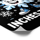 Expect A Few Inches Tonight Funny Snow Joke Christ Poster (Hoek)