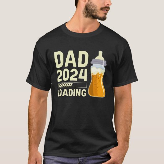 Expectant dad Future Dad Dad to be Dad 2024 loadin T-shirt (Voorkant)