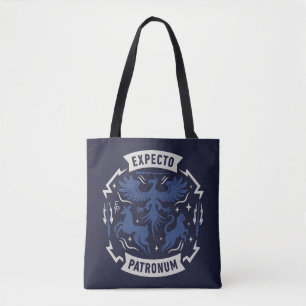 Expecto Patronum Vintage Silhouet Grafisch Draagtas