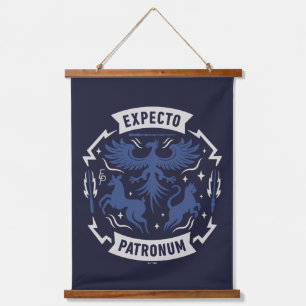 Expecto Patronum Vintage Silhouette Grafisch ontwe Hangend Wandkleed