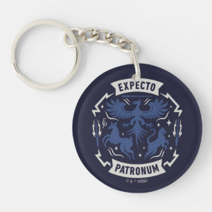 Expecto Patronum Vintage Silhouette Grafisch Sleutelhanger