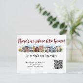 Expéditeur d'agents immobiliers Carte postale de m (Debout devant)