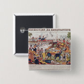 Expeditie in Constantine Vierkante Button 5,1 Cm (Voorkant /achterkant)