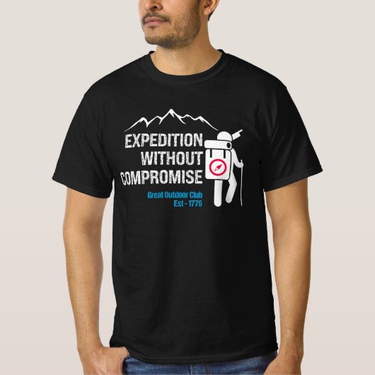 Expeditie zonder compromis.b t-shirt (Voorkant)