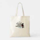 Expeditie zonder Compromis.w Tote Bag (Achterkant)