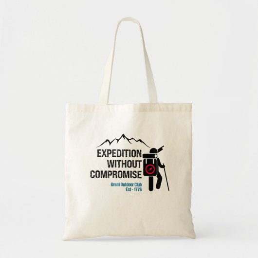 Expeditie zonder Compromis.w Tote Bag (Voorkant)