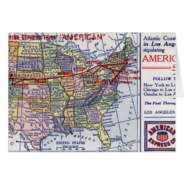 EXPÉDITION D'EXPRESS AMÉRICAINS (Devant horizontal)