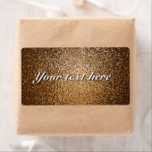 Expédition étiquettes avec motif d'or festif (En situation)