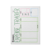 Expense Tracker Kleurrijke Spaargrafiek Notitieblo Notitieblok (Gedraaid)