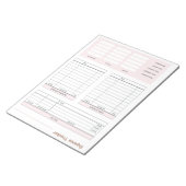 Expense Tracker Notitieblok (Schuin)