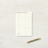 Expense Tracking Post it Notes (Op bureau)
