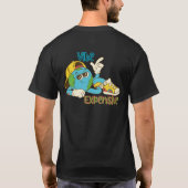 Expensive Vibe – Cool Retro Earth Character Design T-shirt (Achterkant)