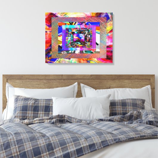 Experiment #2 canvas afdruk (Insitu (Slaapkamer))