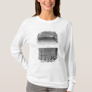 Experiment van Louis Galvani op kikkers T-shirt