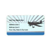 Experimenteel Vliegtuig Etiket (Voorkant)