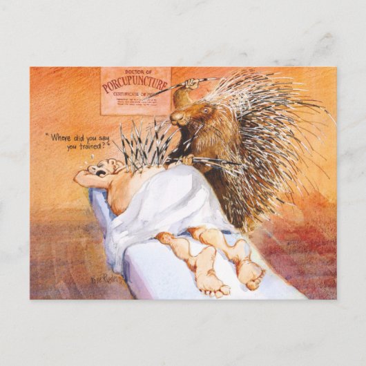 Experimentele geneeskunde briefkaart (Voorkant)