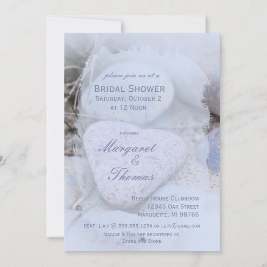 expérimenter Invitations de douche nuptiale (Devant)