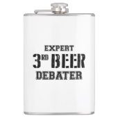 Expert derde bier debater heupfles (Voorkant)