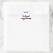 "Expert door geleefde ervaring" stickers (Tas)