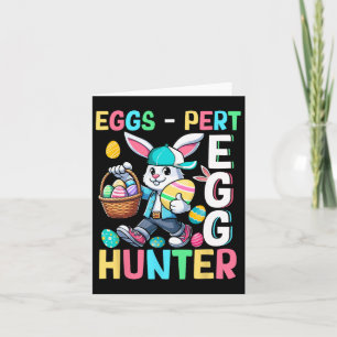 Expert Egg Funny Joke Hunter Paashaas Jagen Kaart