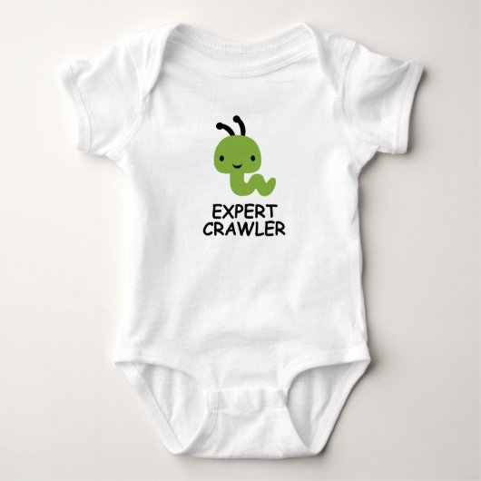 Expert kruipende shirt van het kind van de worm (Voorkant)