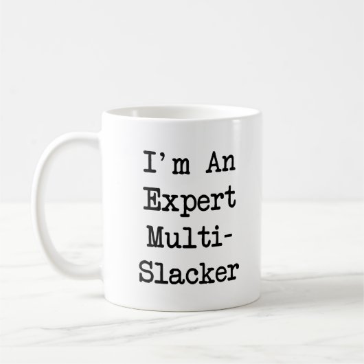 Expert Multi-Slacker-Mok - Wit Koffiemok (Links)