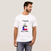 Expert pétrolier du Texas, T-shirt de gisement de (Devant entier)