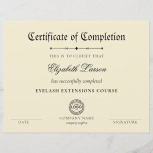 Expertise Behaald Certificaat van voltooiing