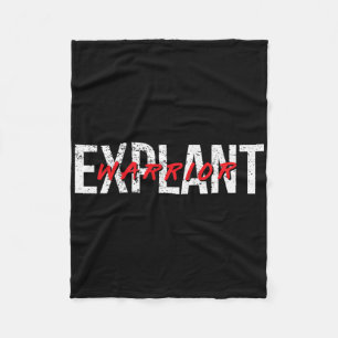 Explantaat Bewustzijn bij borstimplantaat Kanker Fleece Deken