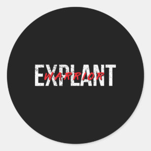 Explantaat Bewustzijn bij borstimplantaat Kanker Ronde Sticker