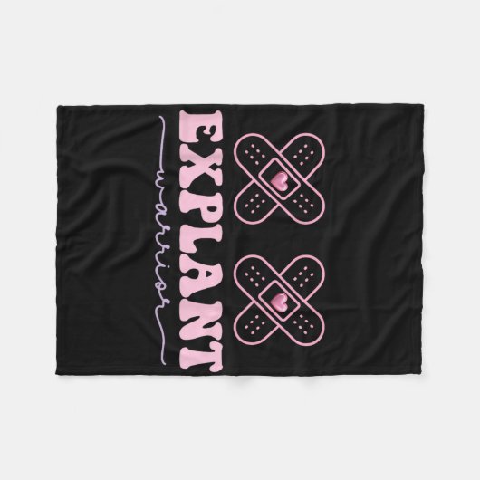 Explantaat borstimplantaat ziekte Kankerbewustzijn Fleece Deken (Voorkant (Horizontaal))