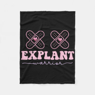 Explantaat borstimplantaat ziekte Kankerbewustzijn Fleece Deken