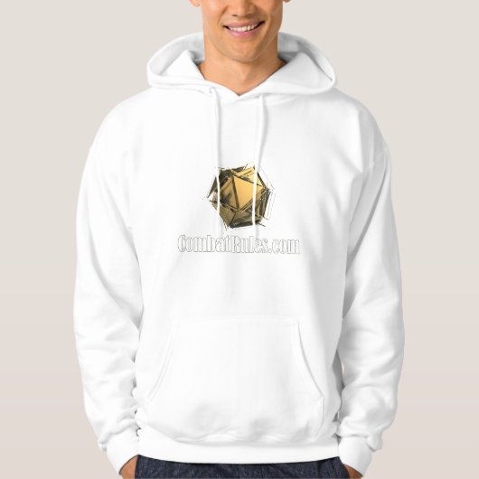 Exploderende D20 gevechtsregels Logo Hoodie (Voorkant)