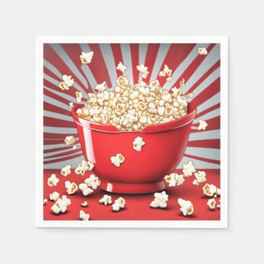 exploderende popcorn kom servet (Voorkant)