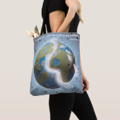 Exploding Earth HPT tote bag (De près)