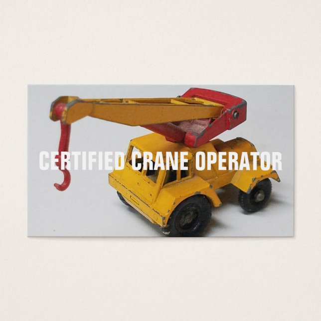 Exploitant certifié de grue (Devant)