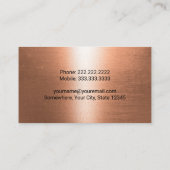 Exploitant met Plant voor bouwgraafmachine Visitekaartje (Achterkant)