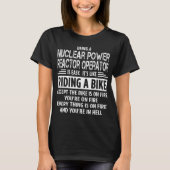 Exploitant van kernreactoren t-shirt (Voorkant)
