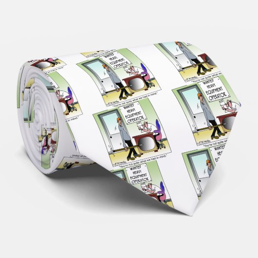 Exploitant van zware apparatuur stropdas (Opgerold)