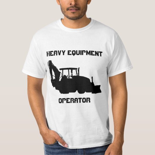 Exploitant van zware apparatuur t-shirt (Voorkant)