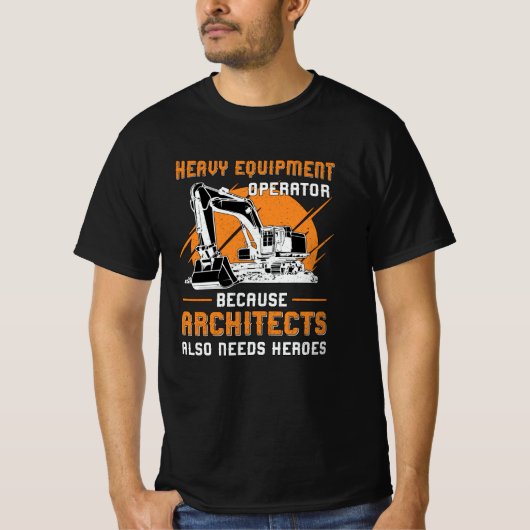 Exploitatie van graafapparatuur t-shirt (Voorkant)