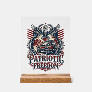 Explorateur de route désertique patriotique