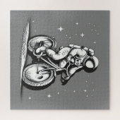 Explorateur d'espace sur le puzzle des roues (Horizontal)
