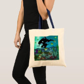 Exploratie 3D Aquarium ORCA Tote Bag (Voorkant (product))