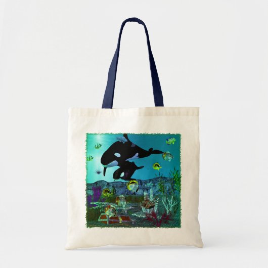 Exploratie 3D Aquarium ORCA Tote Bag (Voorkant)