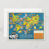 Exploratie en Ontdekking Visual-History Wereldkaar Briefkaart (Voorkant / Achterkant)