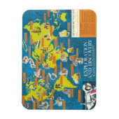 Exploratie en Ontdekking Visual-History Wereldkaar Magneet (Verticaal)