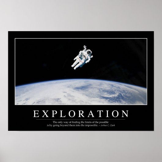 Exploratie: Inspirerend Citaat 1 Poster (Voorkant)