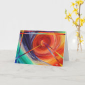 Exploration - Carte de voeux Abstraite (Fleur jaune)