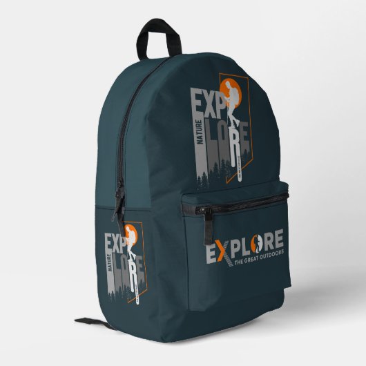 Exploration de la nature (2) | Sac à dos imprimé ( (Coin arrière gauche)